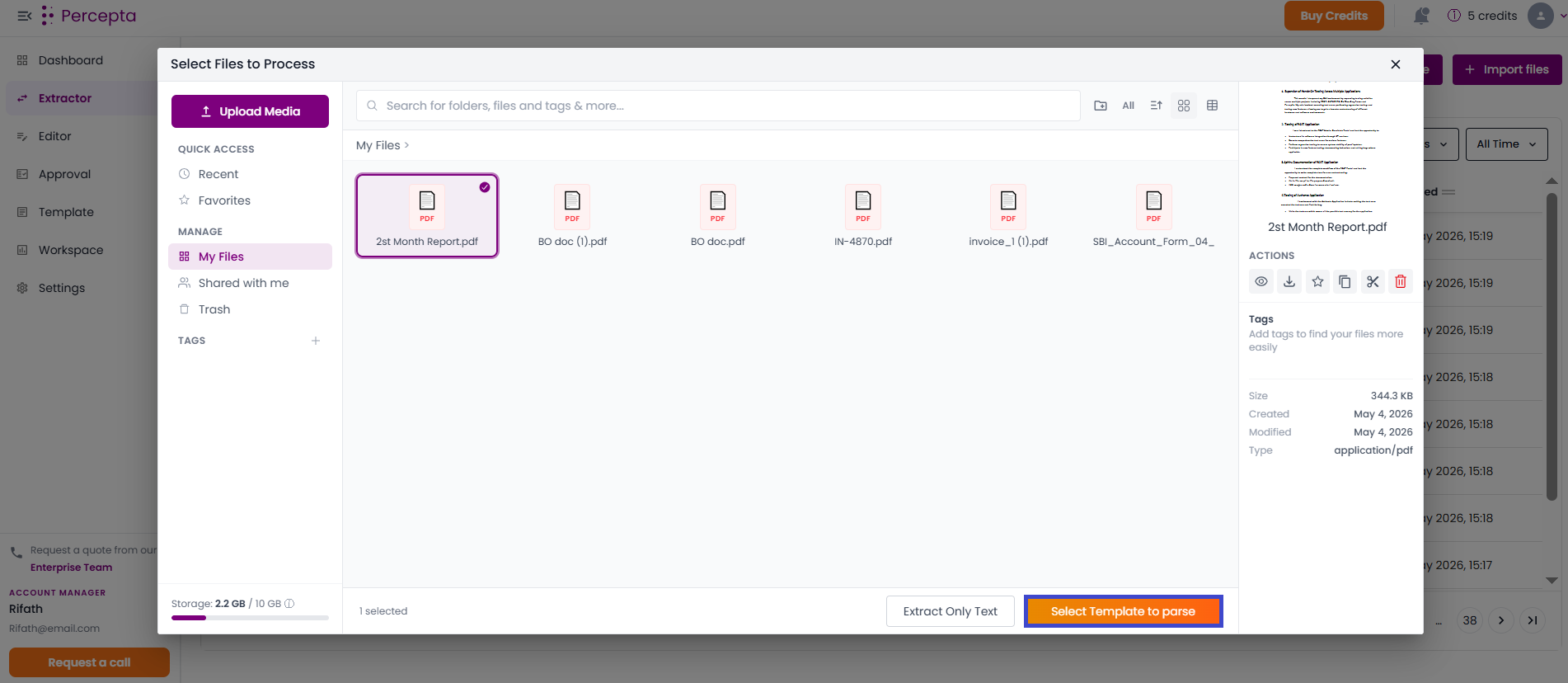 parser page